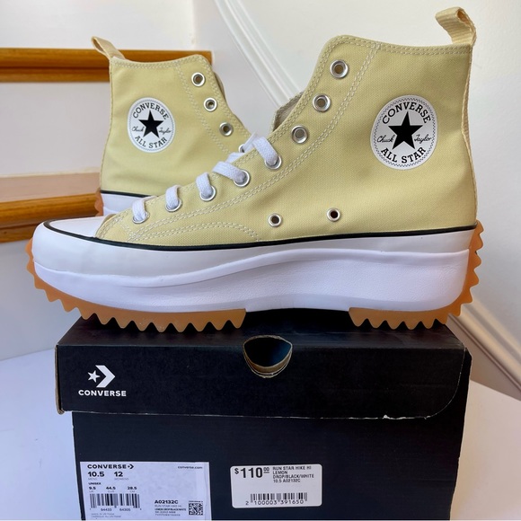 NWT Converse Run Star Hike Platform lemon drop high top Chuck Taylor sneaker - Picture 3 of 12